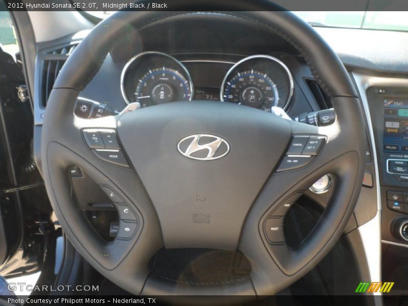 Midnight Black / Black 2012 Hyundai Sonata SE 2.0T