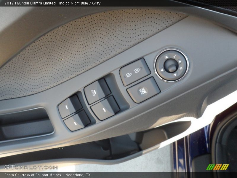 Indigo Night Blue / Gray 2012 Hyundai Elantra Limited