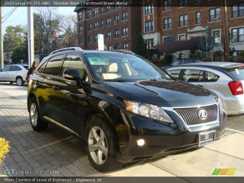 Obsidian Black / Parchment/Brown Walnut 2010 Lexus RX 350 AWD