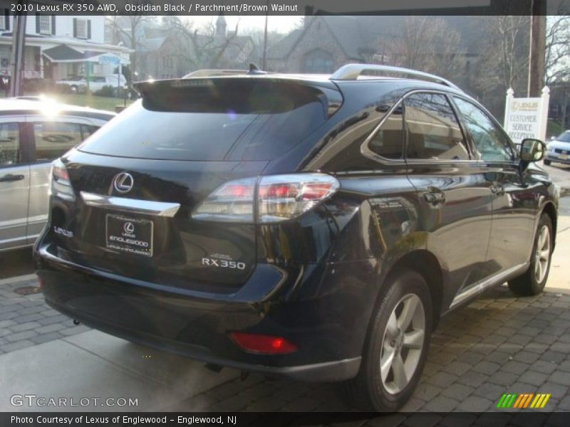 Obsidian Black / Parchment/Brown Walnut 2010 Lexus RX 350 AWD