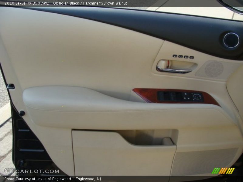 Obsidian Black / Parchment/Brown Walnut 2010 Lexus RX 350 AWD