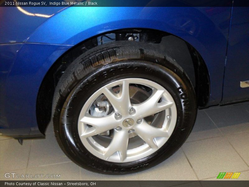 Indigo Blue Metallic / Black 2011 Nissan Rogue SV