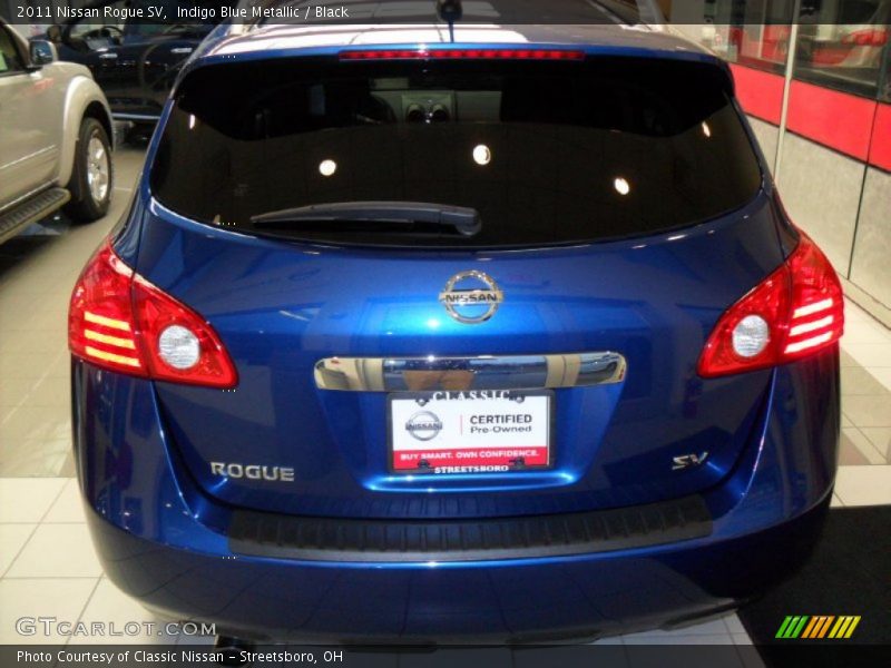 Indigo Blue Metallic / Black 2011 Nissan Rogue SV