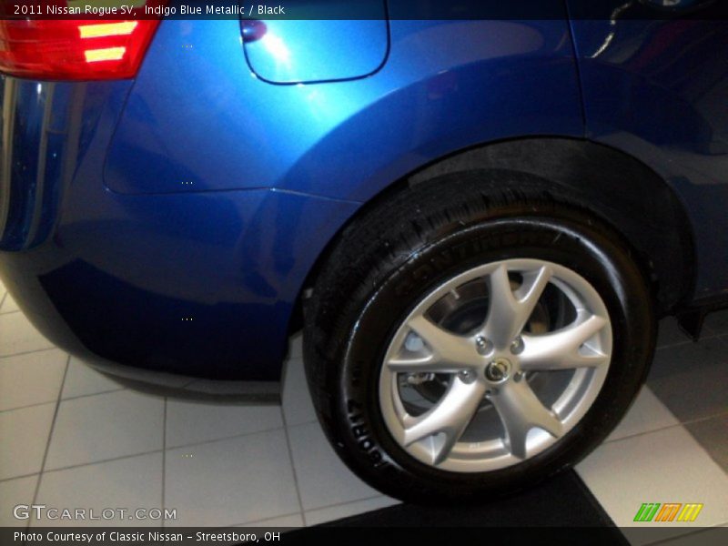 Indigo Blue Metallic / Black 2011 Nissan Rogue SV