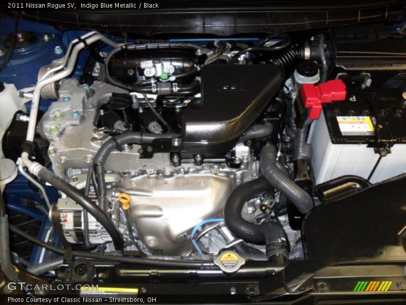 Indigo Blue Metallic / Black 2011 Nissan Rogue SV