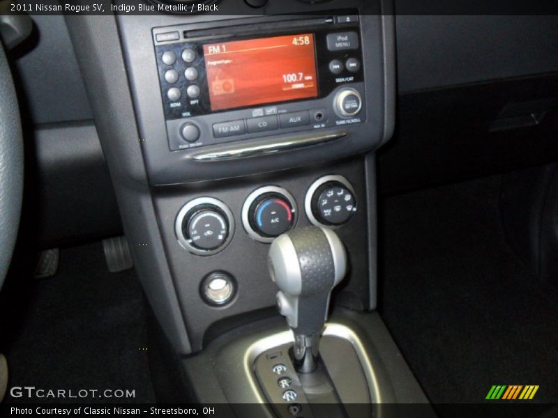 Indigo Blue Metallic / Black 2011 Nissan Rogue SV
