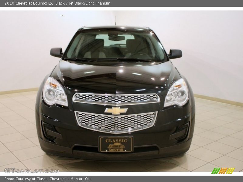 Black / Jet Black/Light Titanium 2010 Chevrolet Equinox LS