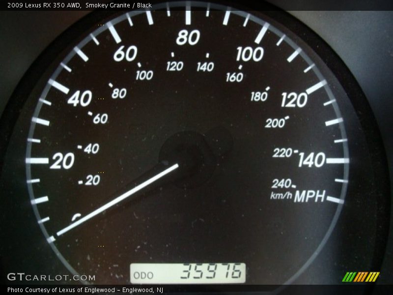 Smokey Granite / Black 2009 Lexus RX 350 AWD