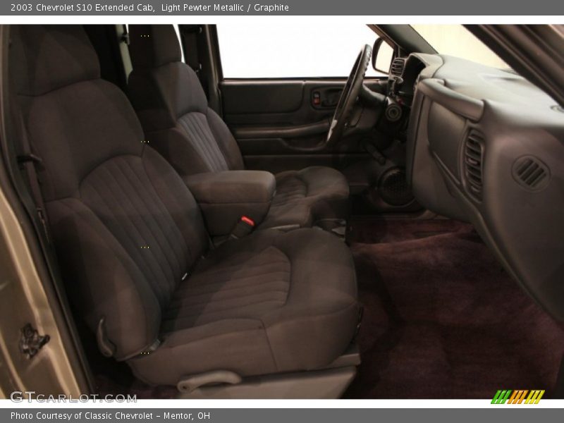Light Pewter Metallic / Graphite 2003 Chevrolet S10 Extended Cab