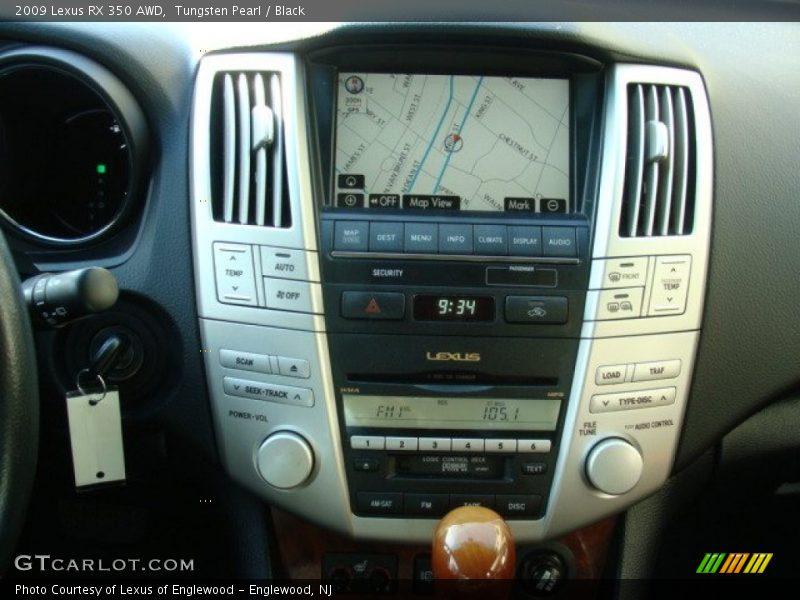 Tungsten Pearl / Black 2009 Lexus RX 350 AWD