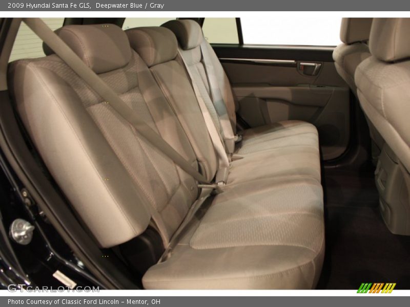 Deepwater Blue / Gray 2009 Hyundai Santa Fe GLS