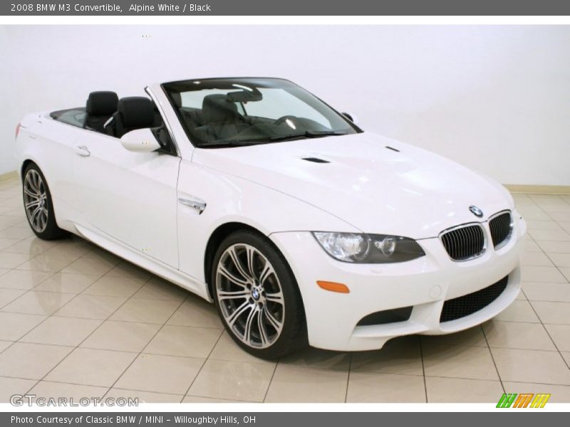 Alpine White / Black 2008 BMW M3 Convertible