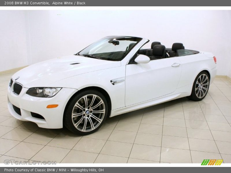 Alpine White / Black 2008 BMW M3 Convertible