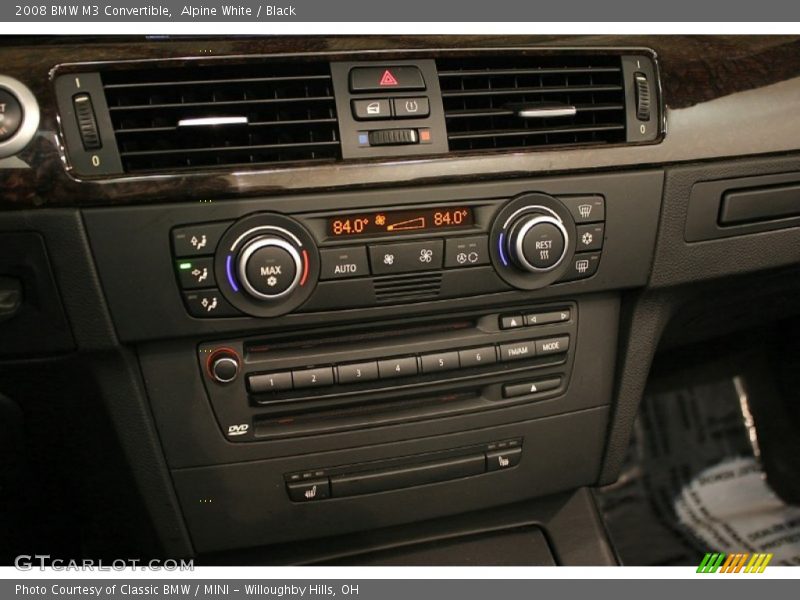 Alpine White / Black 2008 BMW M3 Convertible