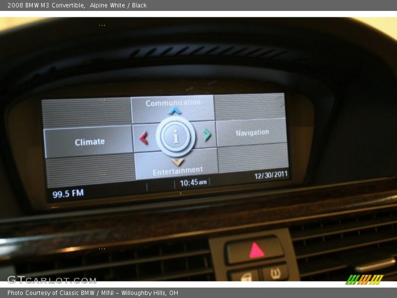 Alpine White / Black 2008 BMW M3 Convertible