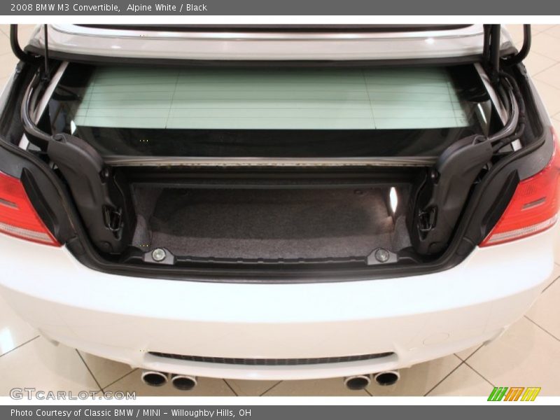 Alpine White / Black 2008 BMW M3 Convertible