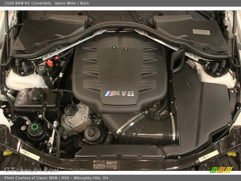 Alpine White / Black 2008 BMW M3 Convertible