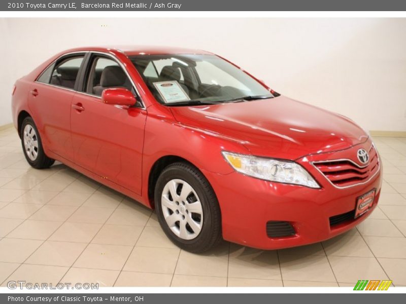 Barcelona Red Metallic / Ash Gray 2010 Toyota Camry LE