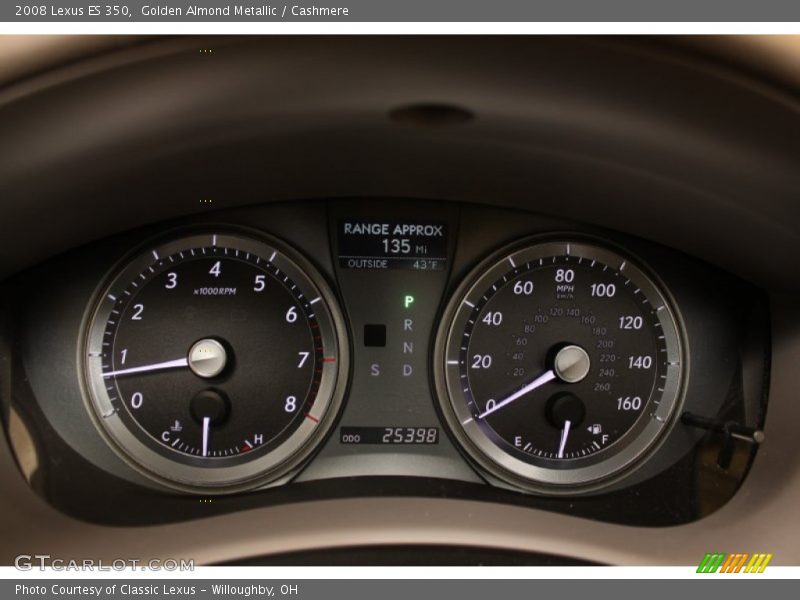 Golden Almond Metallic / Cashmere 2008 Lexus ES 350