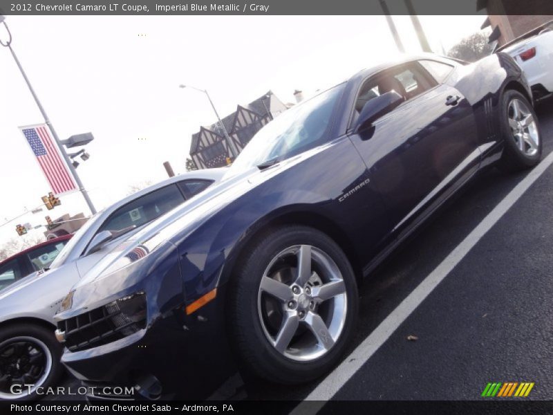 Imperial Blue Metallic / Gray 2012 Chevrolet Camaro LT Coupe