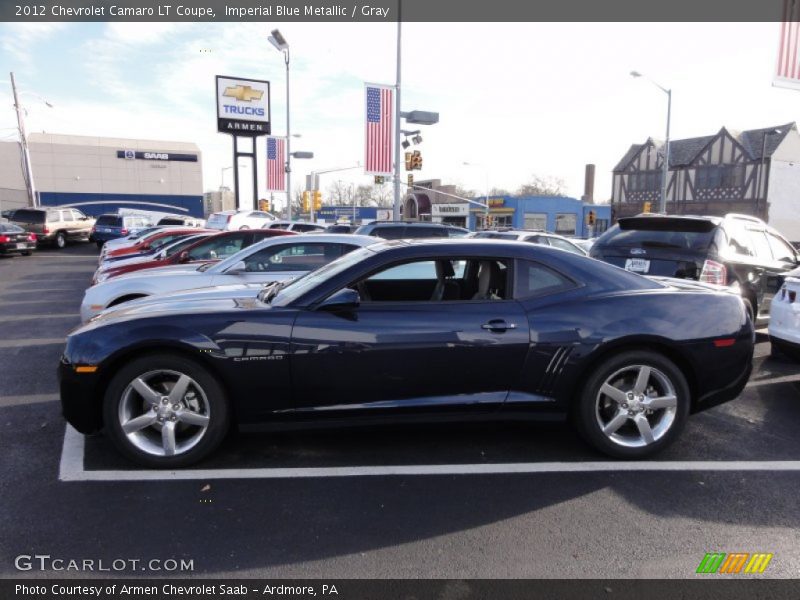 Imperial Blue Metallic / Gray 2012 Chevrolet Camaro LT Coupe
