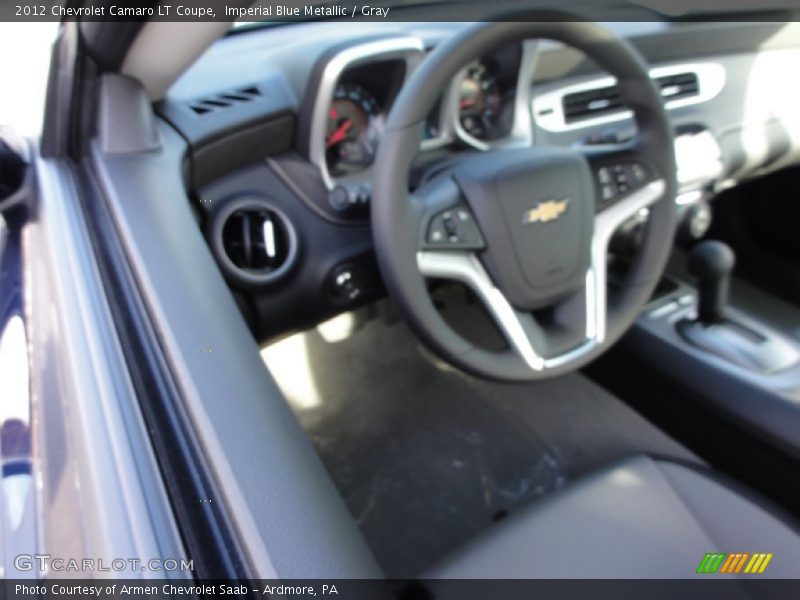 Imperial Blue Metallic / Gray 2012 Chevrolet Camaro LT Coupe