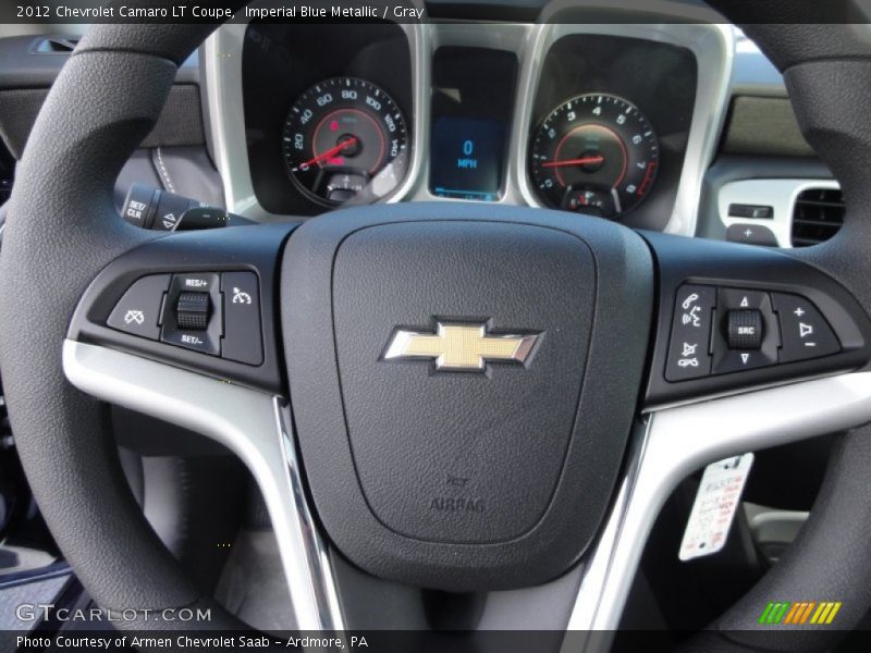 Imperial Blue Metallic / Gray 2012 Chevrolet Camaro LT Coupe