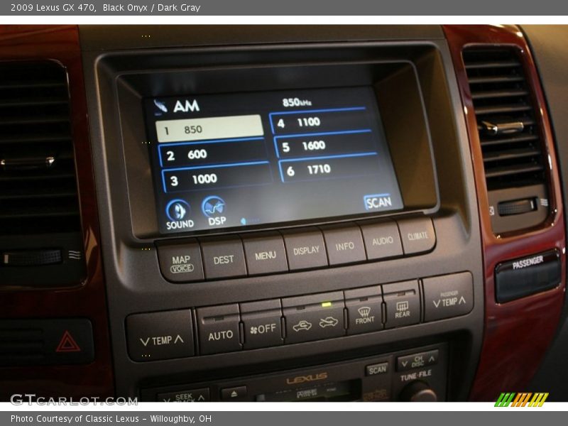 Black Onyx / Dark Gray 2009 Lexus GX 470