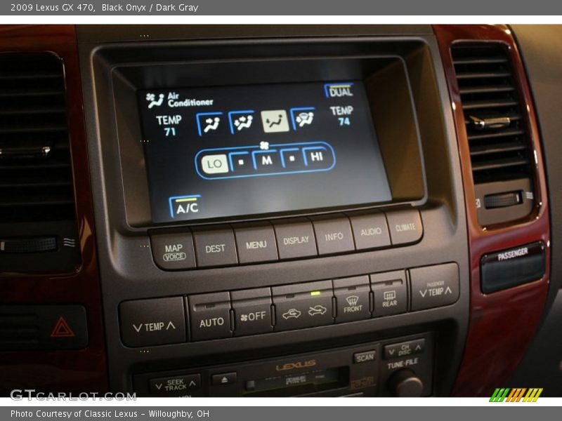 Black Onyx / Dark Gray 2009 Lexus GX 470