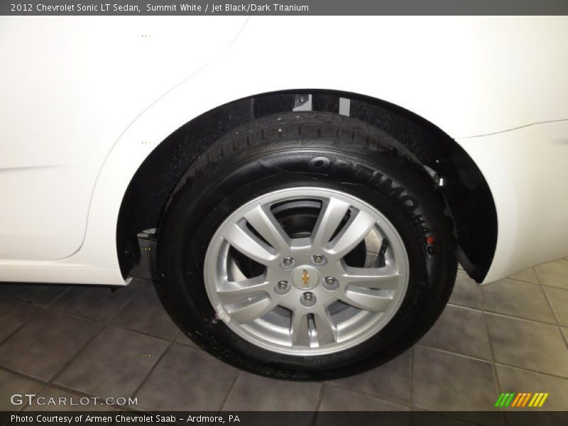 Summit White / Jet Black/Dark Titanium 2012 Chevrolet Sonic LT Sedan