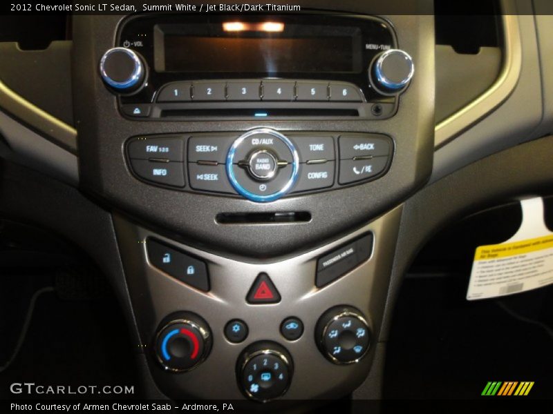 Summit White / Jet Black/Dark Titanium 2012 Chevrolet Sonic LT Sedan