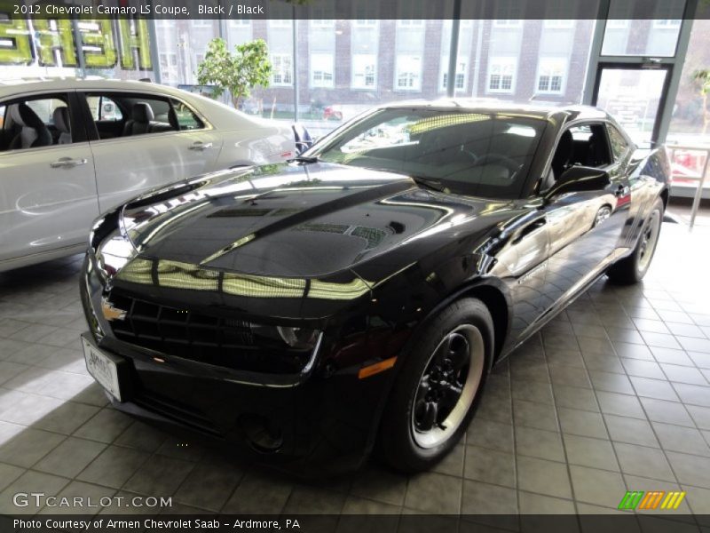 Black / Black 2012 Chevrolet Camaro LS Coupe