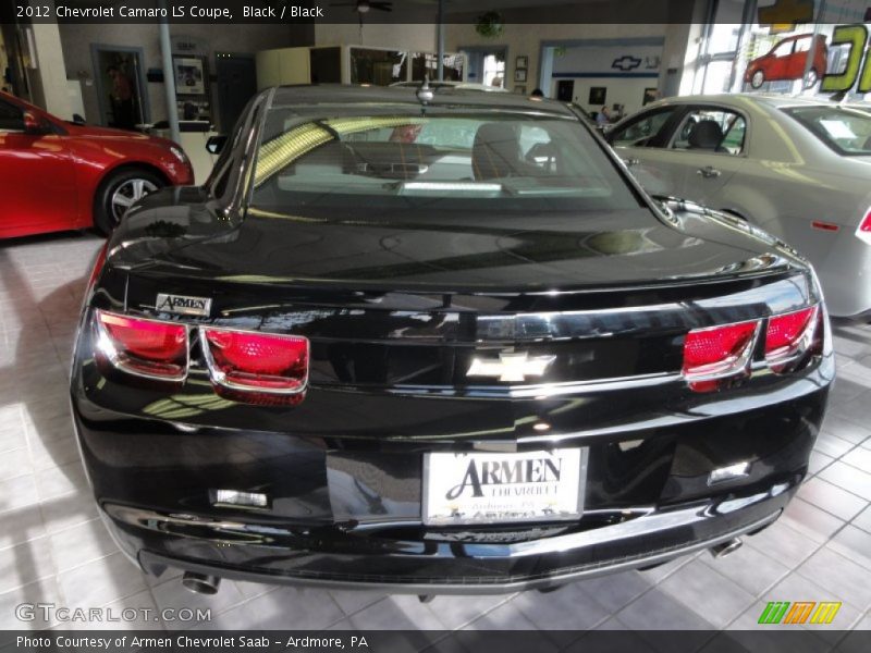 Black / Black 2012 Chevrolet Camaro LS Coupe