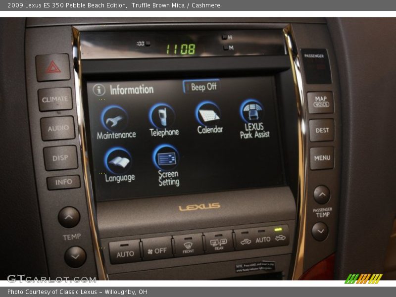Truffle Brown Mica / Cashmere 2009 Lexus ES 350 Pebble Beach Edition