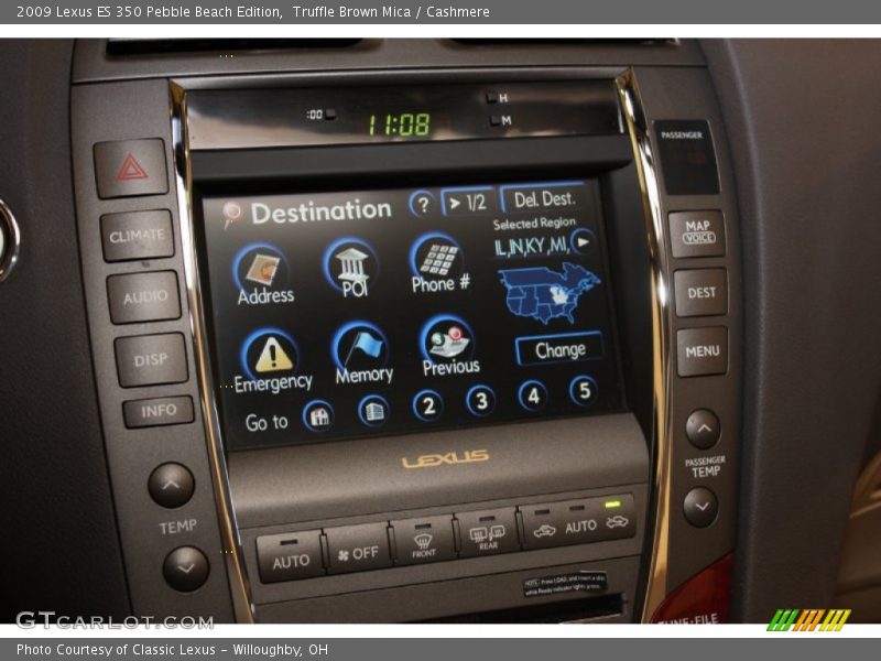 Truffle Brown Mica / Cashmere 2009 Lexus ES 350 Pebble Beach Edition