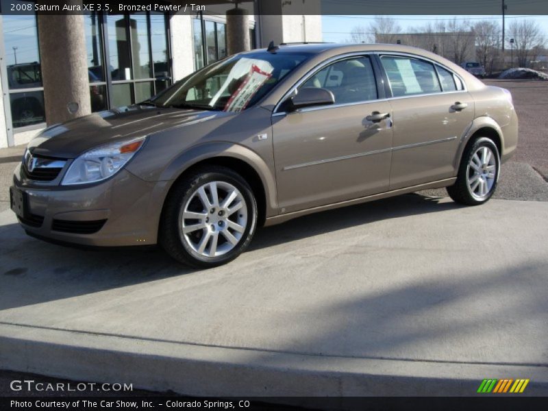 Bronzed Pewter / Tan 2008 Saturn Aura XE 3.5