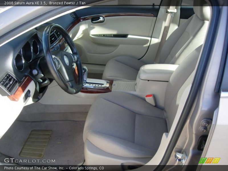 Bronzed Pewter / Tan 2008 Saturn Aura XE 3.5