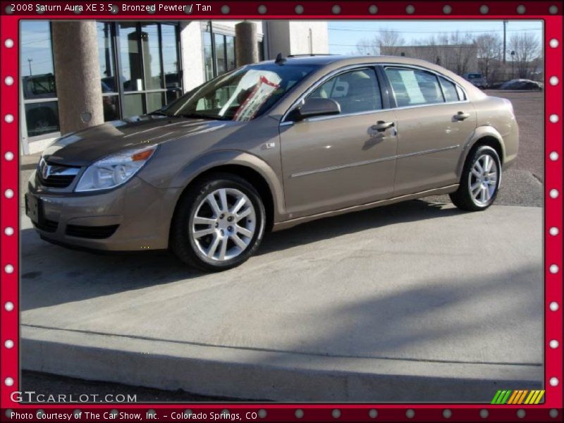 Bronzed Pewter / Tan 2008 Saturn Aura XE 3.5