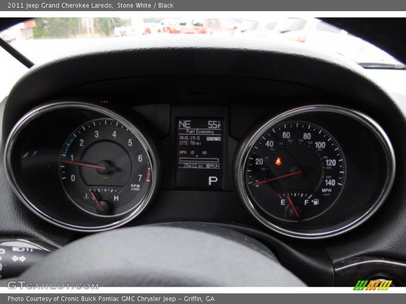 Stone White / Black 2011 Jeep Grand Cherokee Laredo
