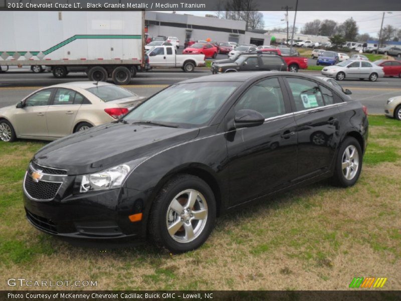 Black Granite Metallic / Medium Titanium 2012 Chevrolet Cruze LT