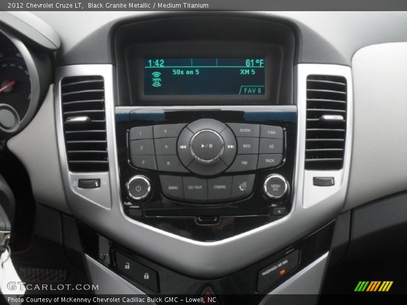 Black Granite Metallic / Medium Titanium 2012 Chevrolet Cruze LT