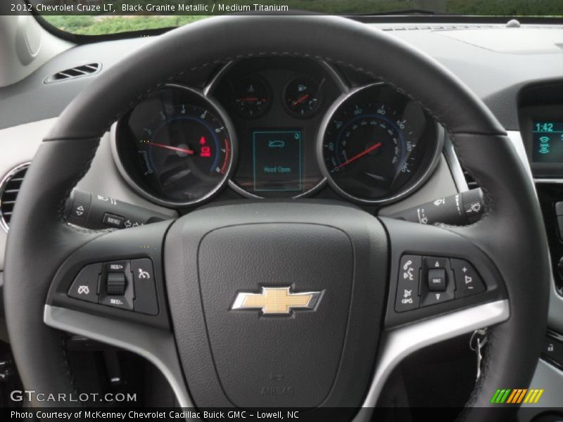 Black Granite Metallic / Medium Titanium 2012 Chevrolet Cruze LT