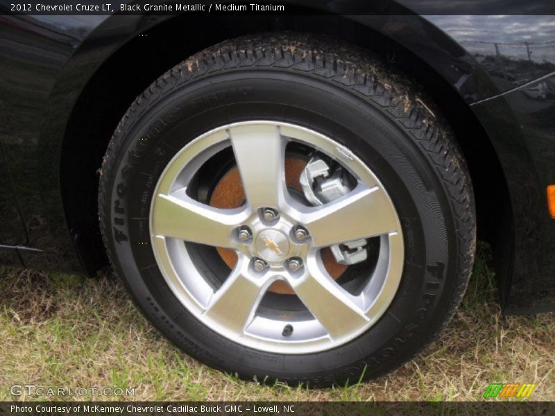 Black Granite Metallic / Medium Titanium 2012 Chevrolet Cruze LT