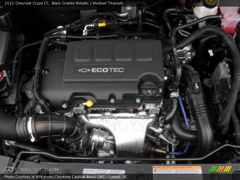 Black Granite Metallic / Medium Titanium 2012 Chevrolet Cruze LT