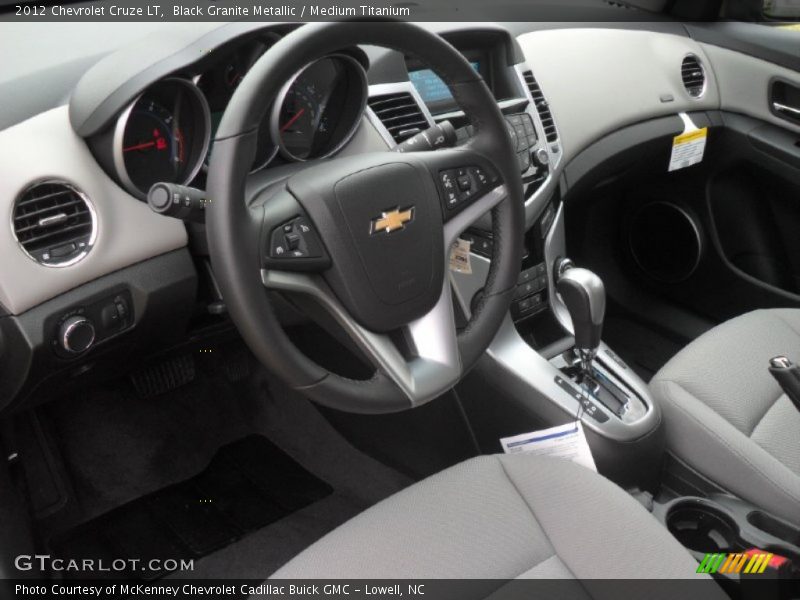 Black Granite Metallic / Medium Titanium 2012 Chevrolet Cruze LT