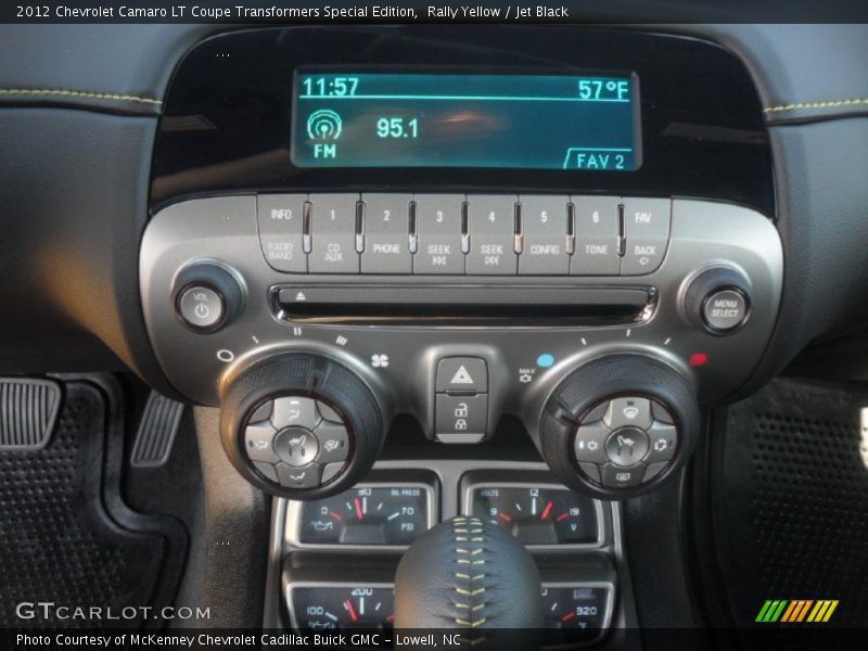 Controls of 2012 Camaro LT Coupe Transformers Special Edition