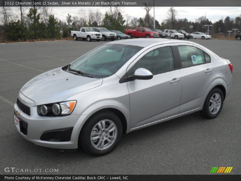 Silver Ice Metallic / Jet Black/Dark Titanium 2012 Chevrolet Sonic LS Sedan