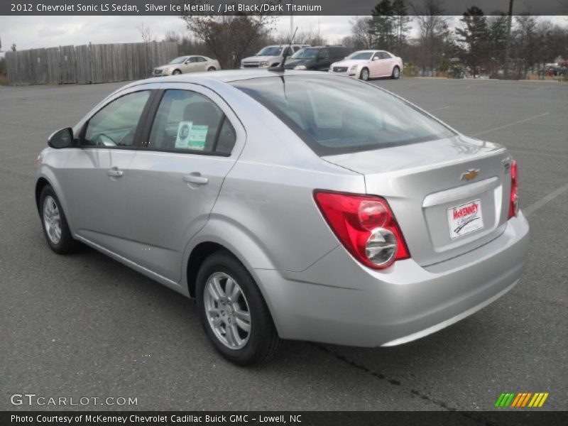 Silver Ice Metallic / Jet Black/Dark Titanium 2012 Chevrolet Sonic LS Sedan