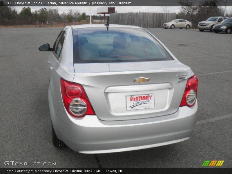 Silver Ice Metallic / Jet Black/Dark Titanium 2012 Chevrolet Sonic LS Sedan