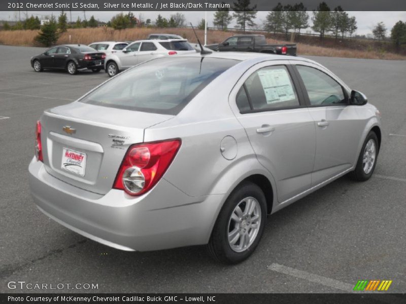 Silver Ice Metallic / Jet Black/Dark Titanium 2012 Chevrolet Sonic LS Sedan